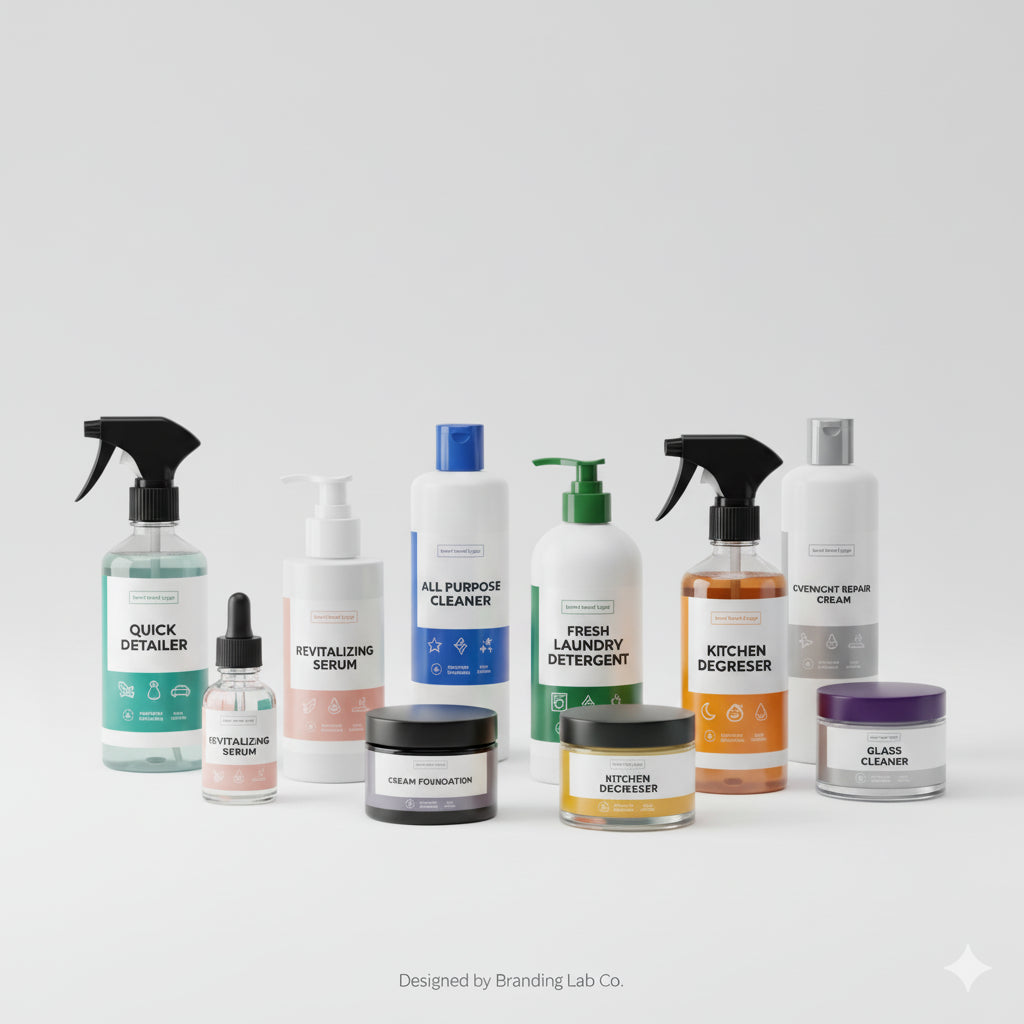 Custom Product Label Design Package