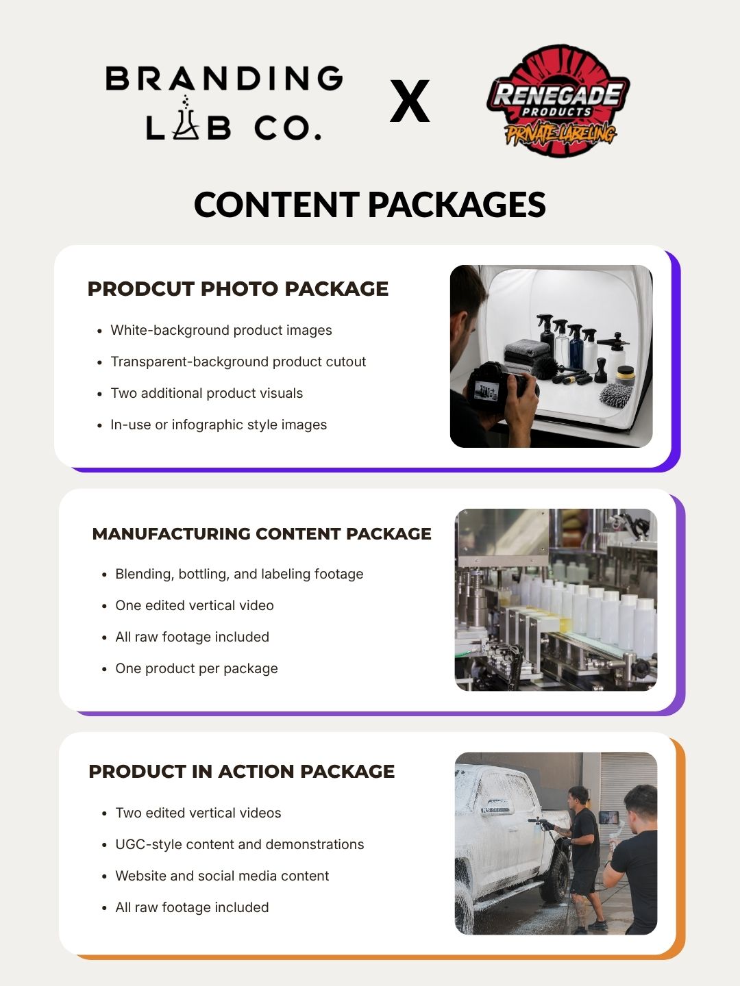 Renegade Media Packages